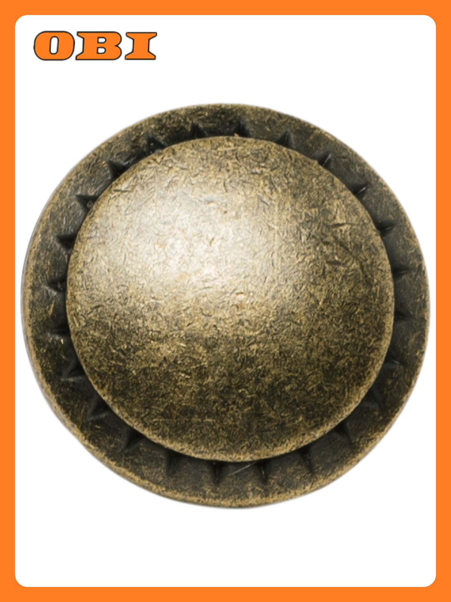 Ручка-кнопка KERRON RK-086 оксидированный бронзовый цвет для мебели 1 шт