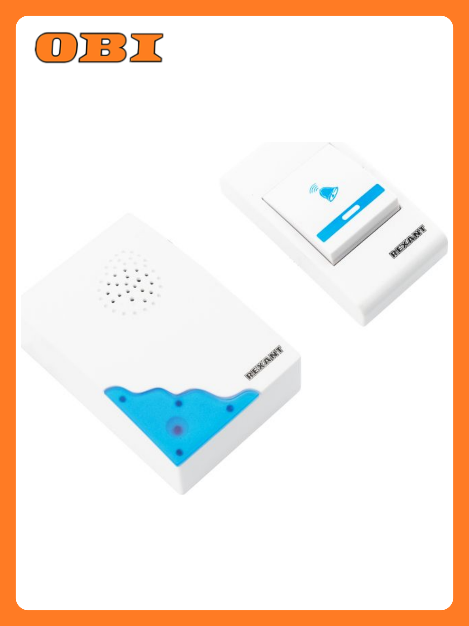 Звонок электрический с проводом и кнопкой 36 мелодий REXANT RX-8