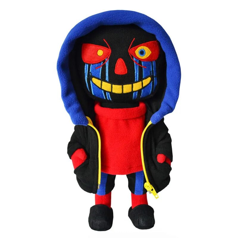 Плюшевая игрушка "Sans" NNNB, текстиль, ПП хлопок, темно-синяя, 20 см - 37 см
