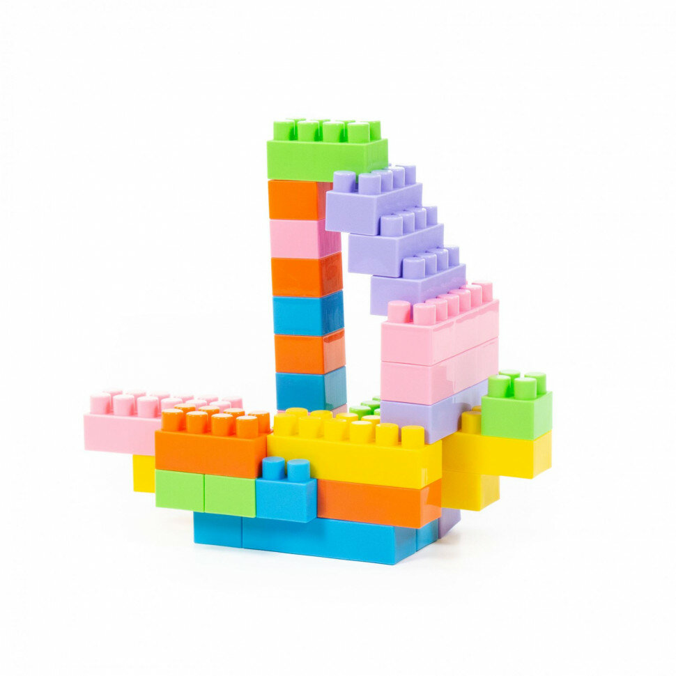 Конструктор пластмассовый "Мини" (32 элемента в мешке) — фото 1