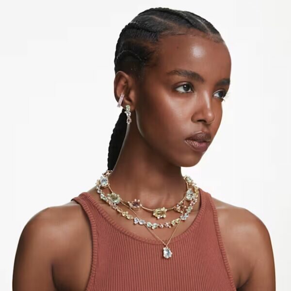 Колье SWAROVSKI, кристаллы Swarovski, Swarovski Zirconia, длина 39.46 см — фото 1