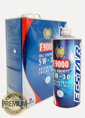 Изображение товара Синтетическое моторное масло SUZUKI Ecstar F9000 5W-30, 4л + 1л, 1 шт.