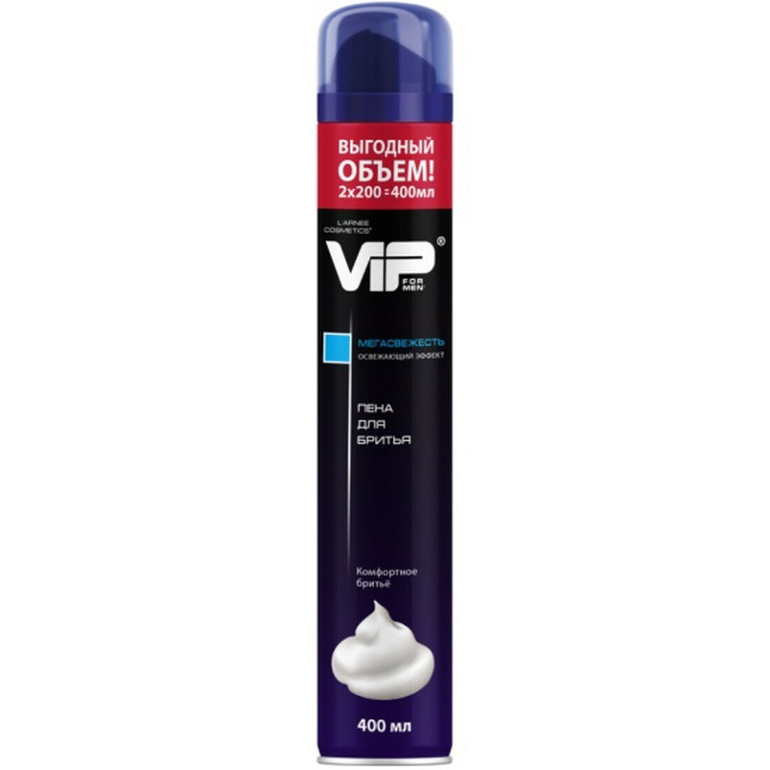 Пена для бритья VIP For Men Мега Свежесть, 400мл
