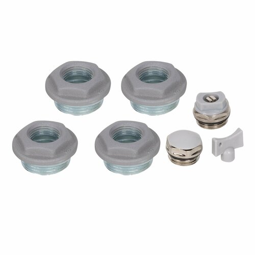 Комплект монтажный Royal Thermo сталь 1x12 5 шт черный 490₽