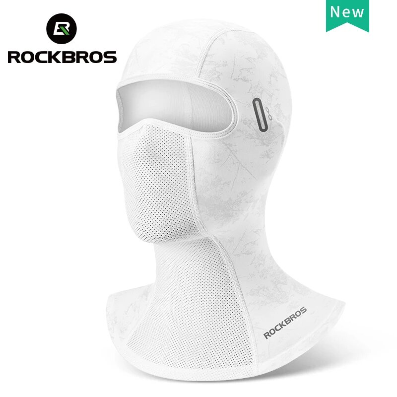 ROCKBROS Летняя солнцезащитная балаклава из нейлона и спандекса White
