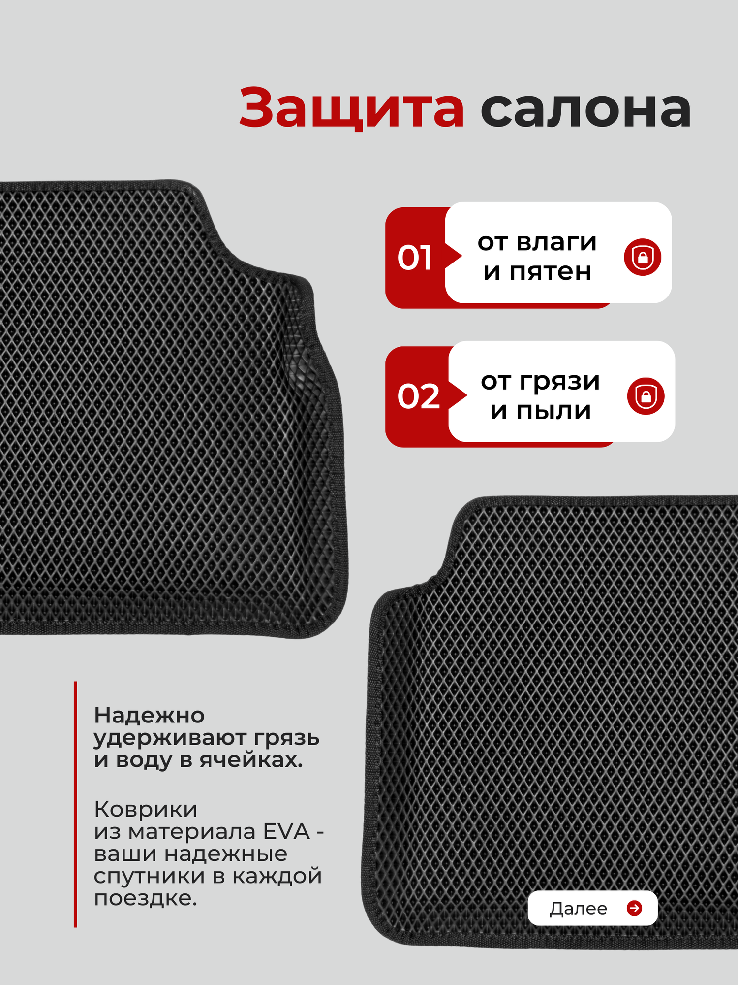 Коврики EVA для автомобиля Киа К5 / Kia К5 (2019-2025), с бортиками — фото 1