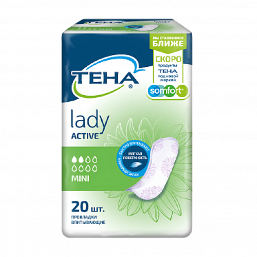 Tena Lady Active Mini  урологические прокладки для женщин 20 шт