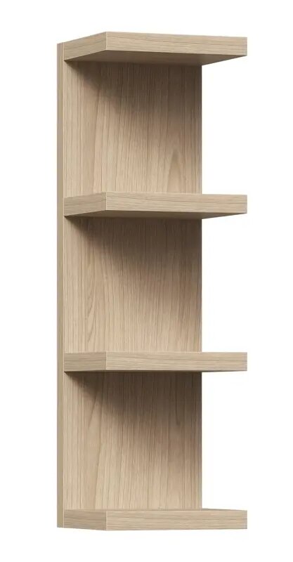 Полка настенная Шведский стандарт Фора 100Е 30x26.7 см со скрытым креплением ДСП цвет дуб сонома