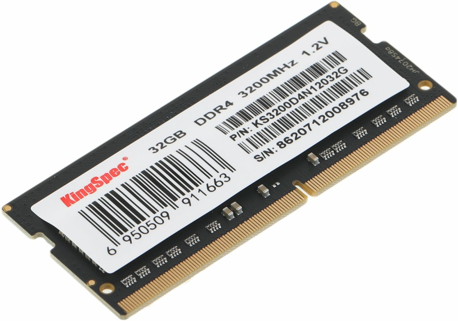 Оперативная память Kingspec SO-DIMM DDR4 32GB 3200MHz (KS3200D4N12032G)