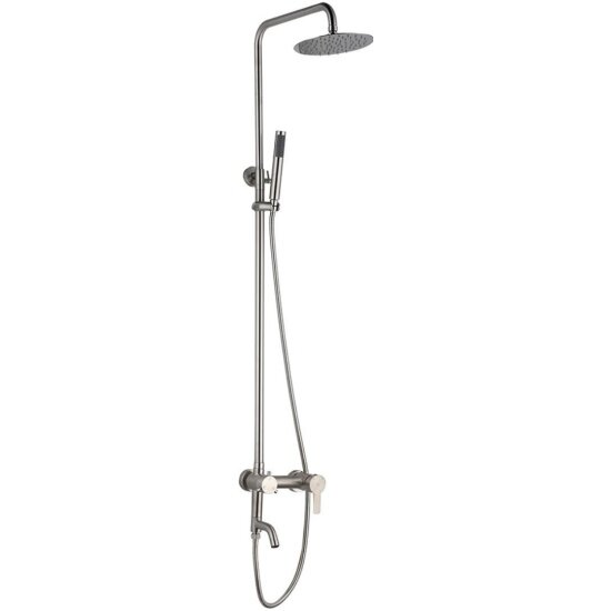 Душевая система Ростовская Мануфактура Сантехники РМС SUS124-009DK хром