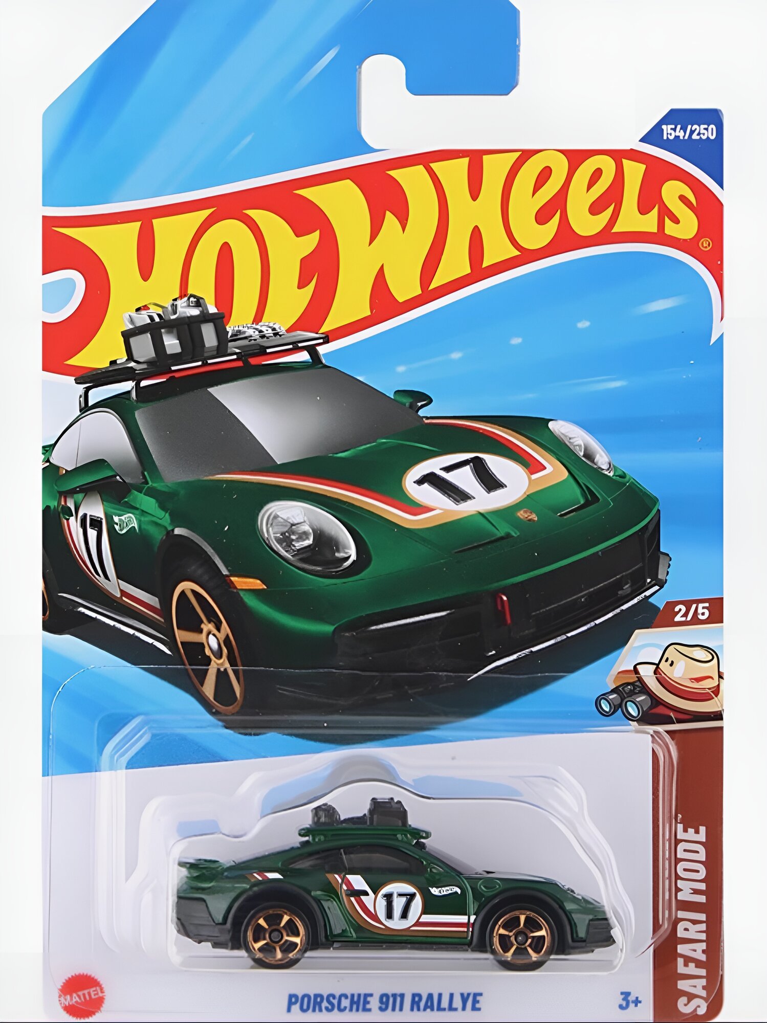 Модель автомобиля Hot Wheels "Porsche 911 Dakar", коллекционная, 1:64