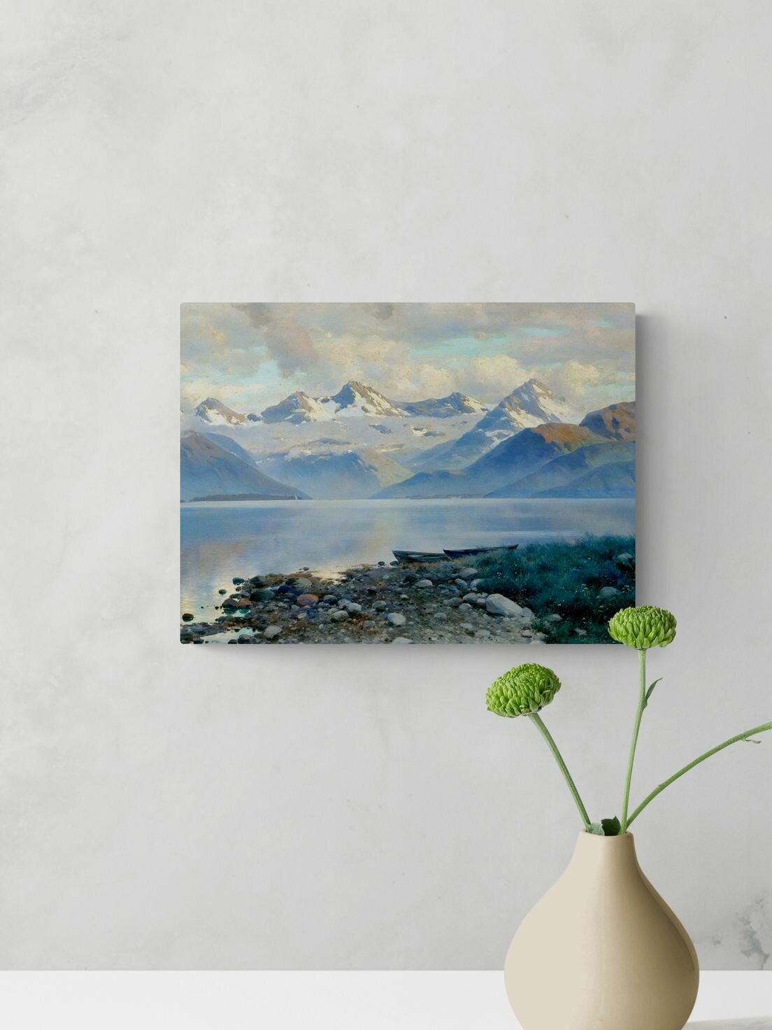 Крыжицкий Константин Яковлевич "Озеро в горах" 40х30 см — фото 1