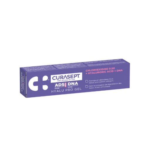 Гели Для Полости Рта Гель регенерирующий для десен CURASEPT ADS DNA 350 HYALU PRO гиалуроновая кислота, хлоргексидин 0.5%, 30 мл