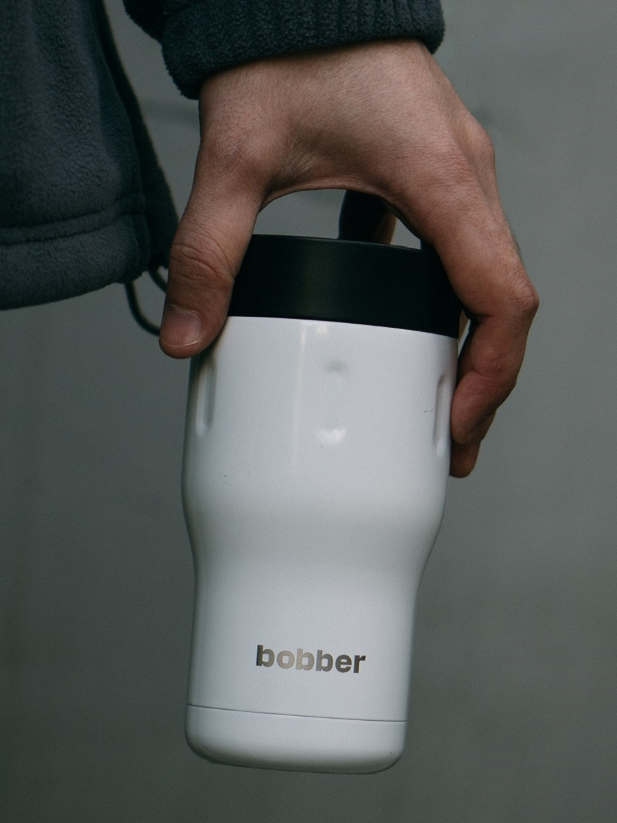 Термокружка для кофе автомобильная 350 мл с крышкой/Bobber Tumbler нержавеющая сталь/в подарочной упаковке — фото 1