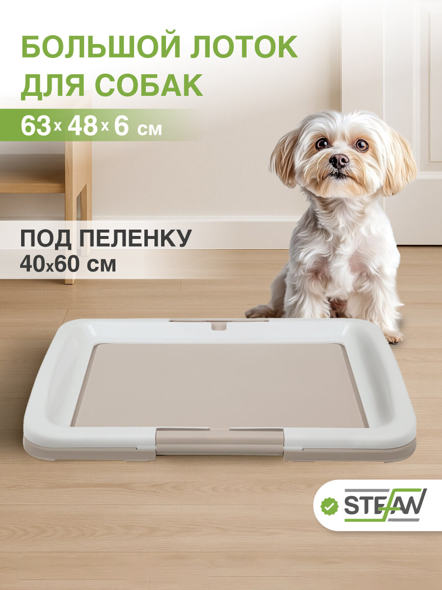Туалет для собак STEFAN (Штефан) под одноразовую пеленку большой (L) размер 63x48 BP1033