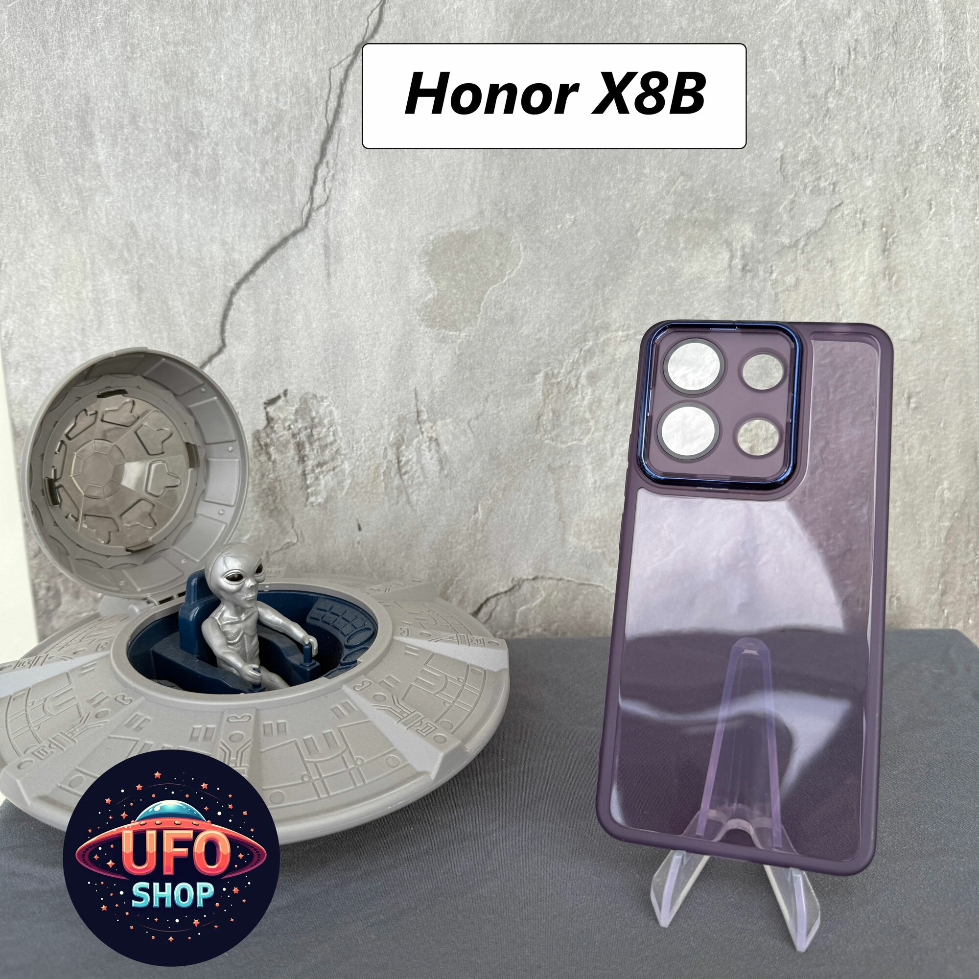 Чехол силиконовый для Honor x8b (4G) / honor x8b чехол / чехол на honor x8b / чехол хонор х8б , 20002214, Фиолетовый
