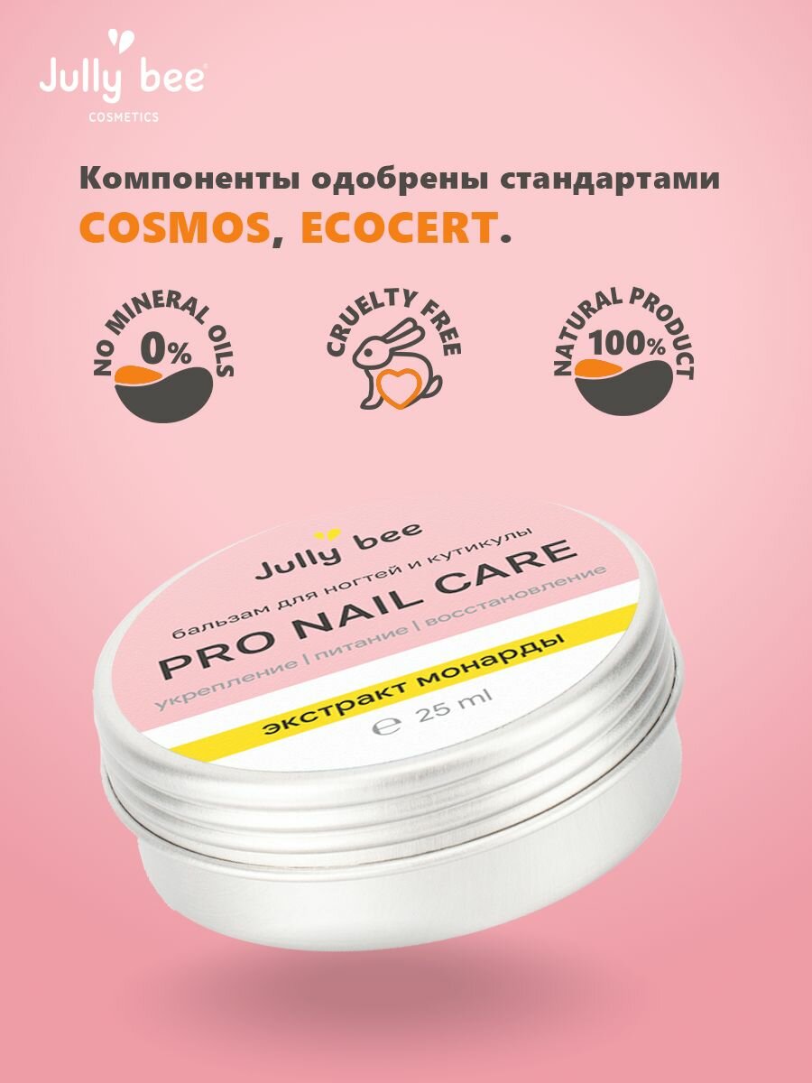 Средства Для Кутикулы Бальзам для ногтей и кутикулы с монардой, 25 мл.