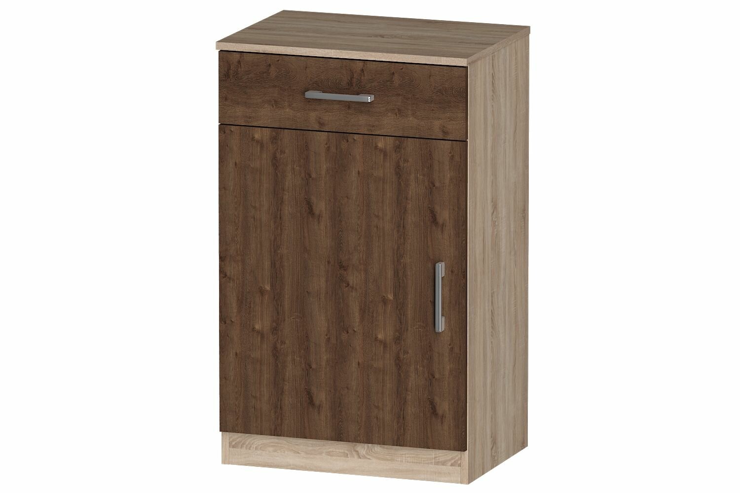 Тумба Лайф 55*40*90 (ящик+дверь) ЛТ-01 материал ЛДСП цвет Дуб сонома/Дуб экспрессив