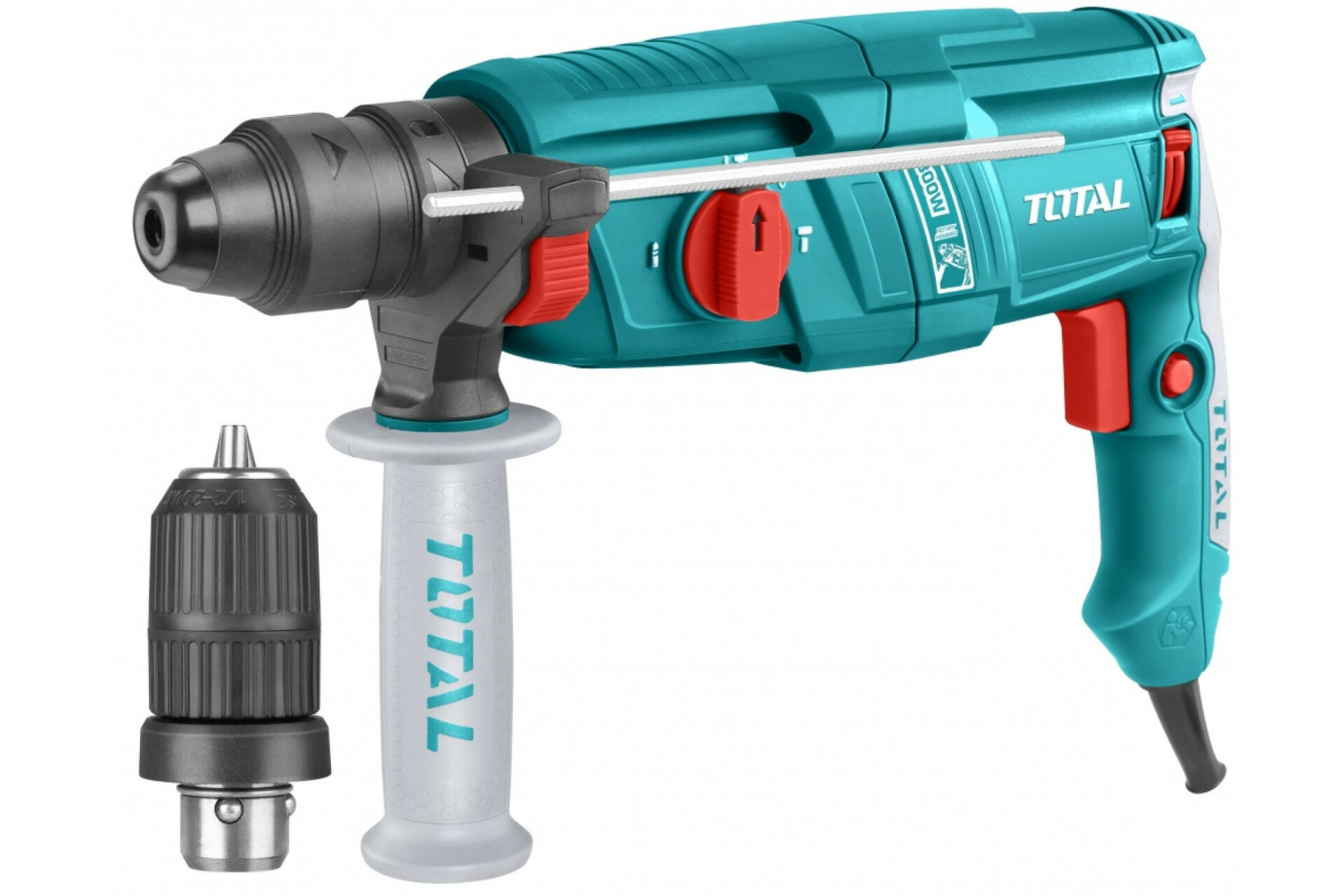Перфоратор TOTAL TH308268-2, SDS-Plus, 800W, 26мм, кейс, 5кг