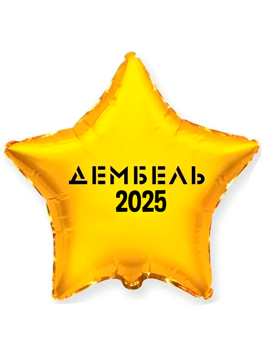 Воздушный шар с надписью "Дембель 2025", 45 см.