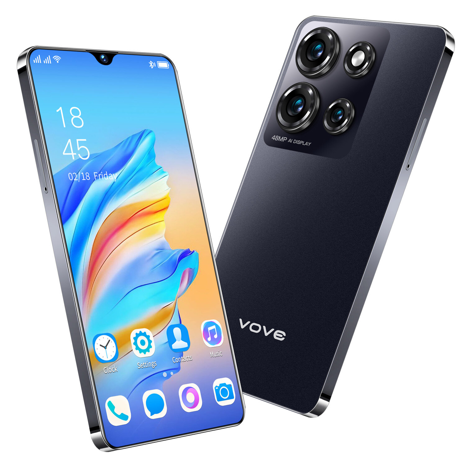 （Взрывные игровые мобильные телефоны）Смартфон NOTE 30i， 6.74" ，Android 13，12/512 ГБ ，Dual SIM, чёрный