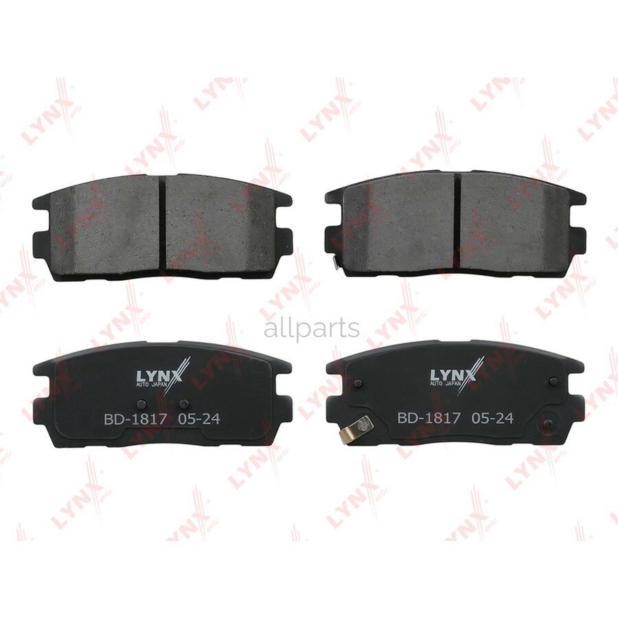 LYNXAUTO BD1817 колодки тормозные ЗАД CHEVROLET CAPTIVA 2.0D-3.2 06-, OPEL ANTARA 2.0D-3.2 06-