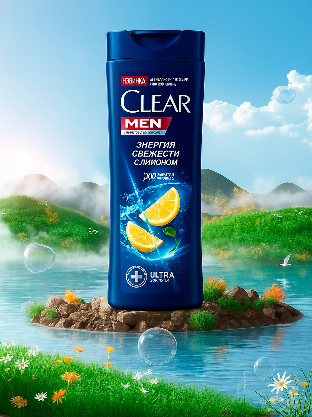 Шампунь "Clear", для всех типов волос, против перхоти, 380мл