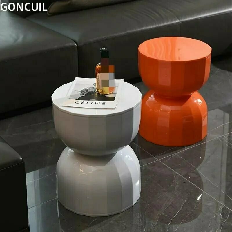 Столик CELINE оранжевый 36см x 45см - журнальный столик для гостиной с стильным дизайном