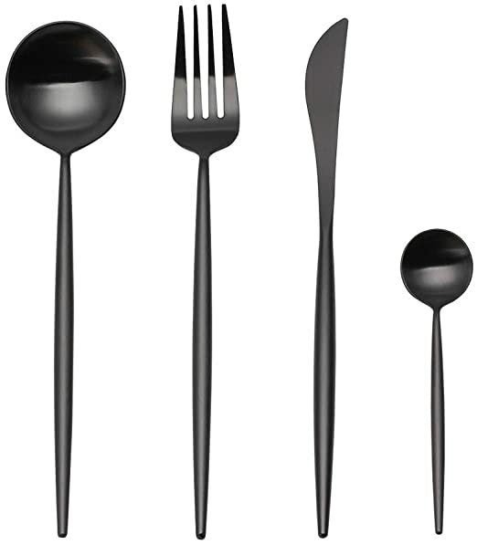Столовые приборы Maison Maxx Modern Flatware Set Black