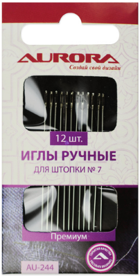 Иглы ручные Aurora для штопки   7  12 шт AU 244