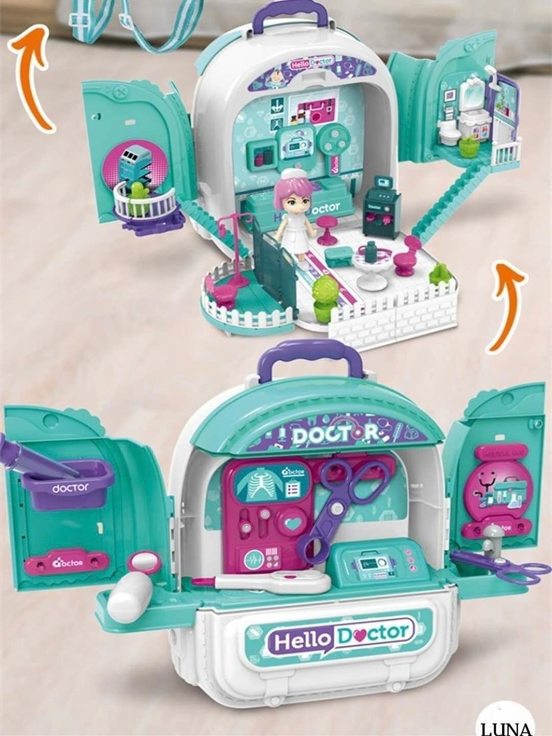 Чемодан набор доктора для детей, набор инструментов доктора. — фото 1