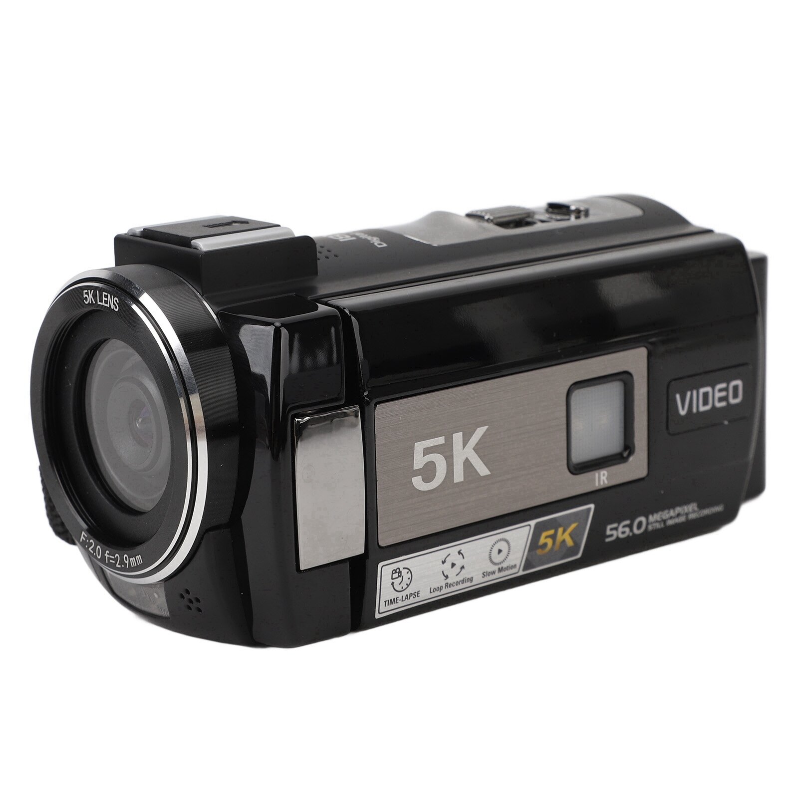 Видеокамера 5K Видеокамера Цифровая камера HD WiFi 3,0-дюймовый сенсорный экран 56-мегапиксельная камера для видеоблогов 18-кратный цифровой зум ИК-ночное видение с защитой от сотрясений и заполняющей подсветкой