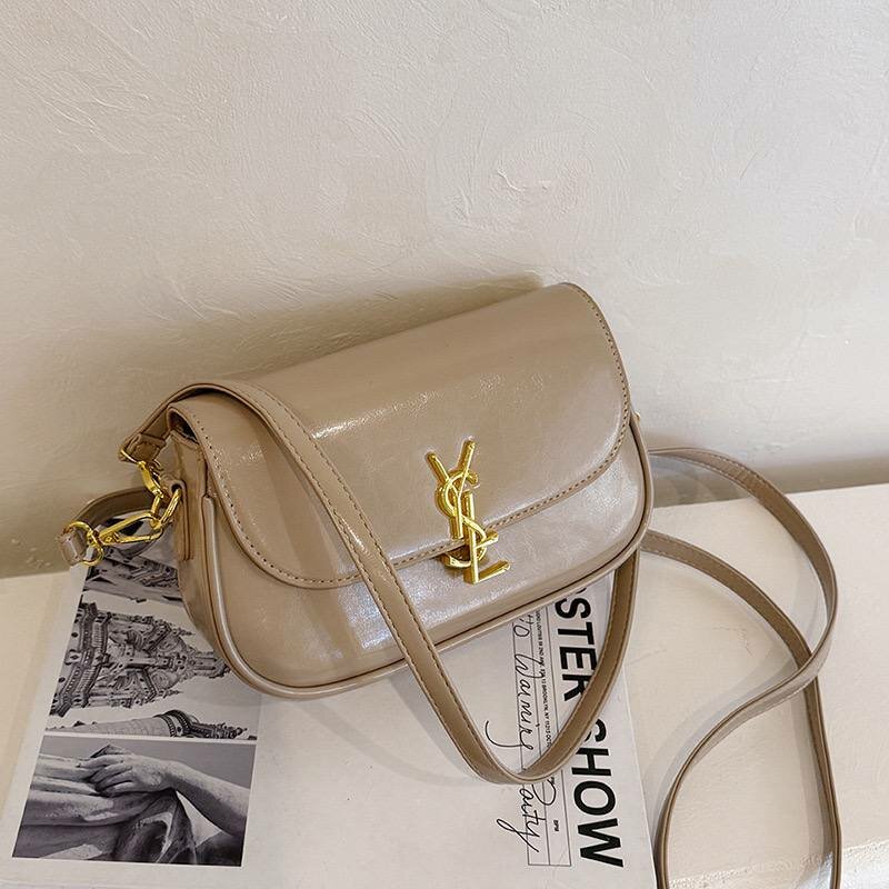 Сумка  Classic Y-Logo Bag, фактура гладкая, бежевый