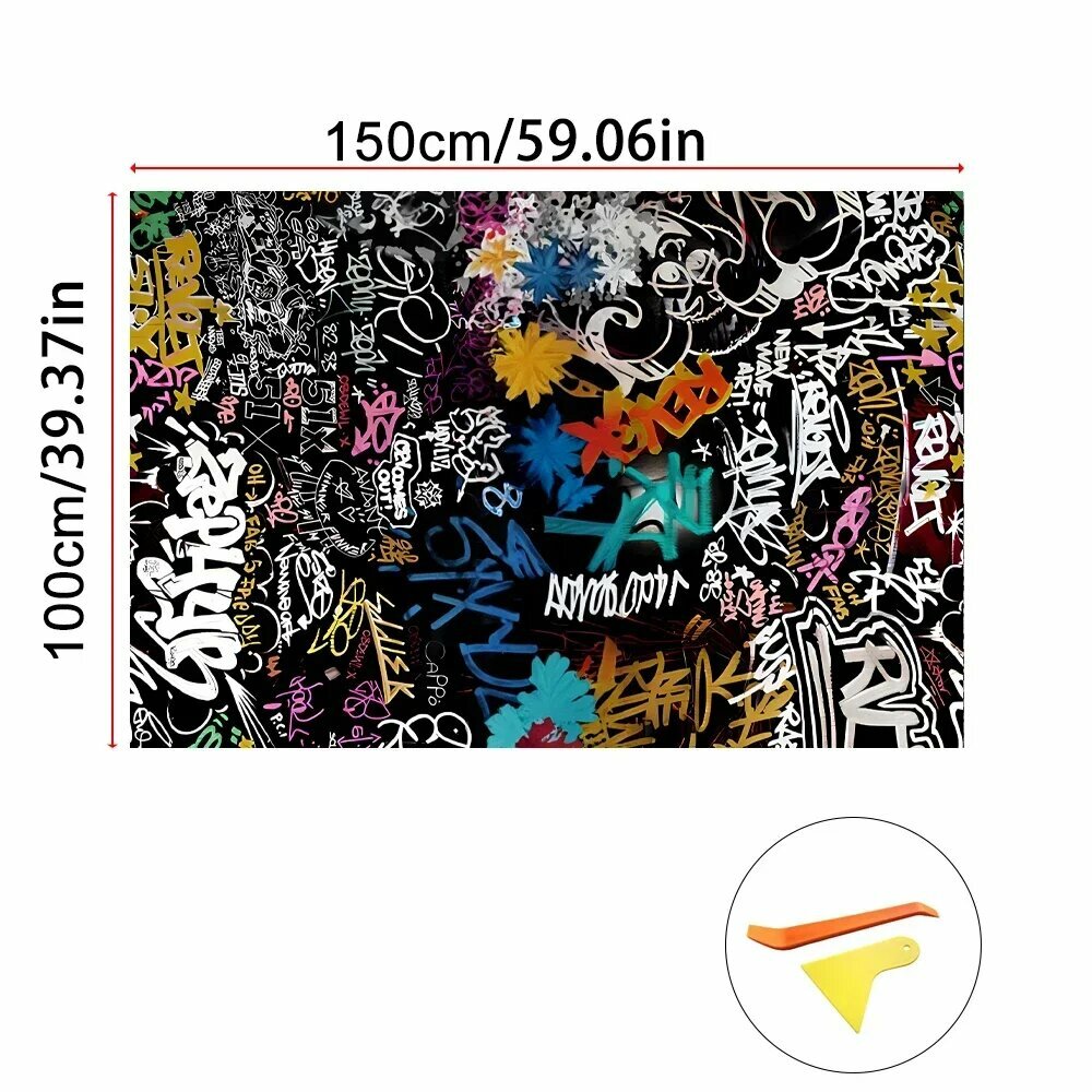 Наклейка граффити для автосалона 150x100см