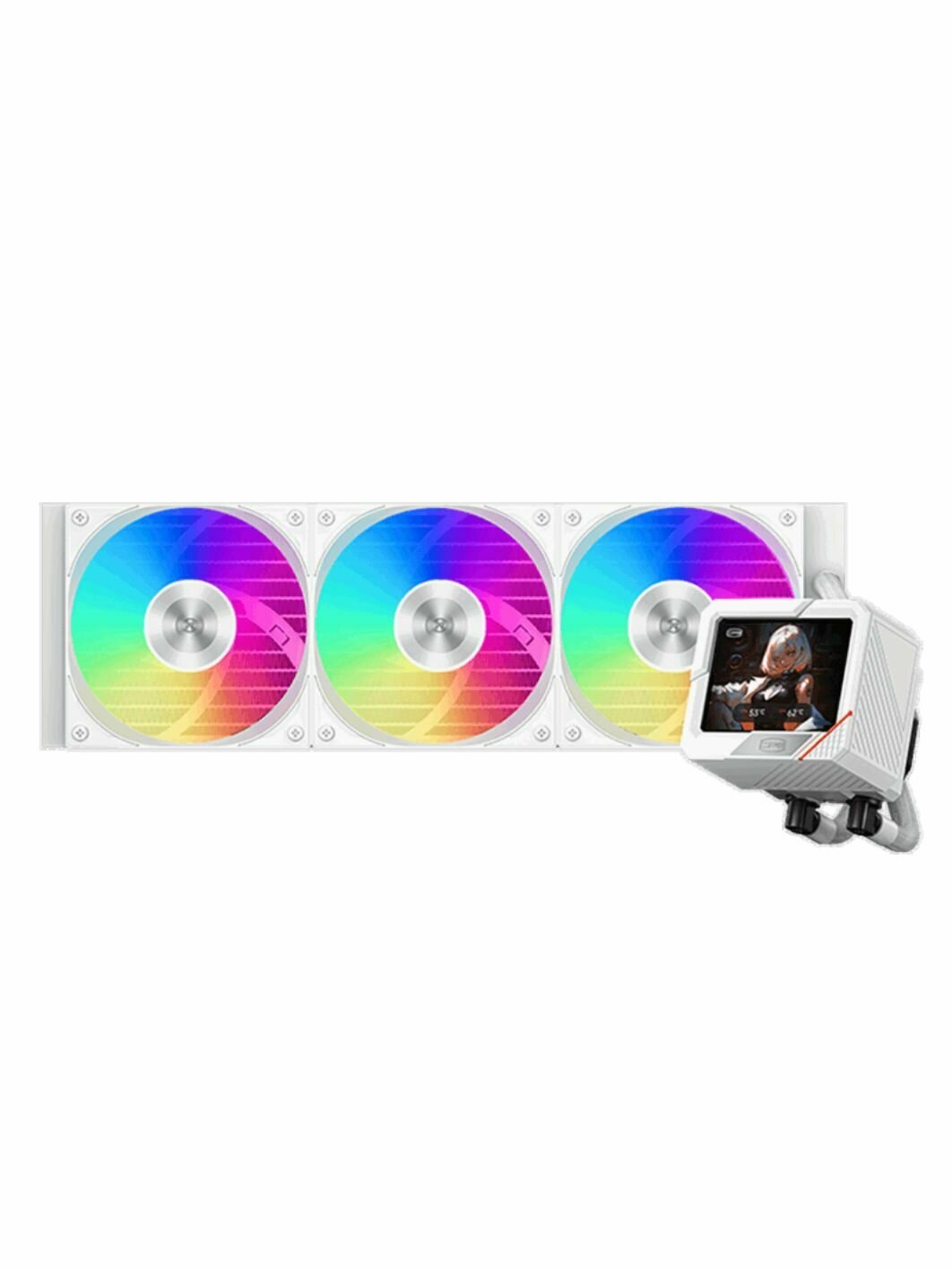Система охлаждения PcCooler GT360 ARGB Display WH, официальная гарантия — фото 1