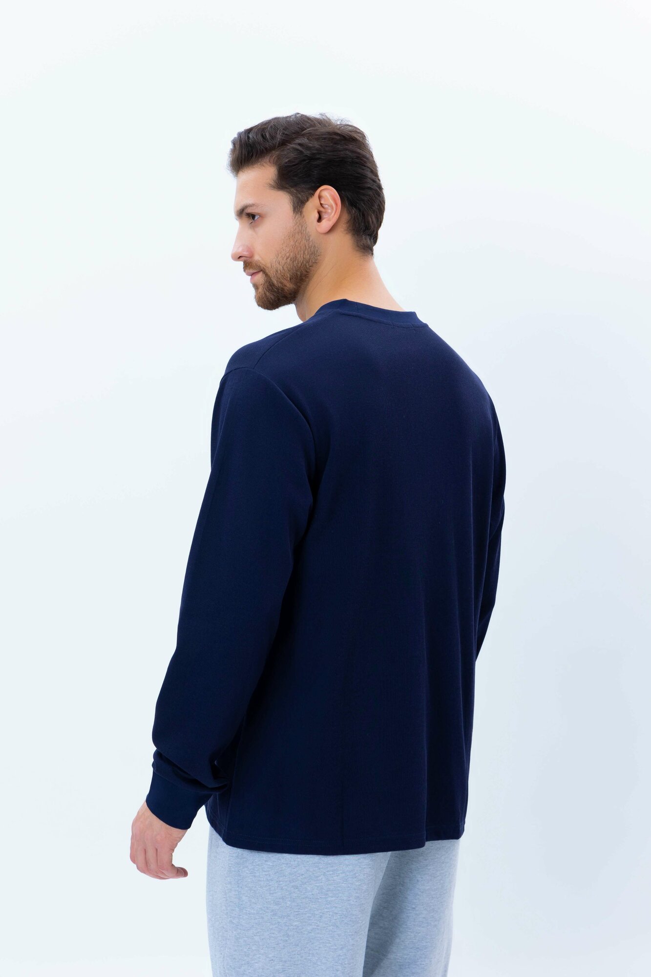 Футболка спортивная TERRA PRO лонгслив, размер L, navy — фото 1