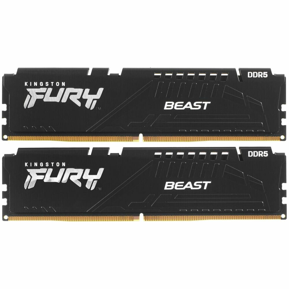 Модуль памяти DIMM 32Gb 2х16Gb DDR5 PC44800 5600MHz Kingston Fury Beast Black EXPO (KF556C36BBEK2-32)
