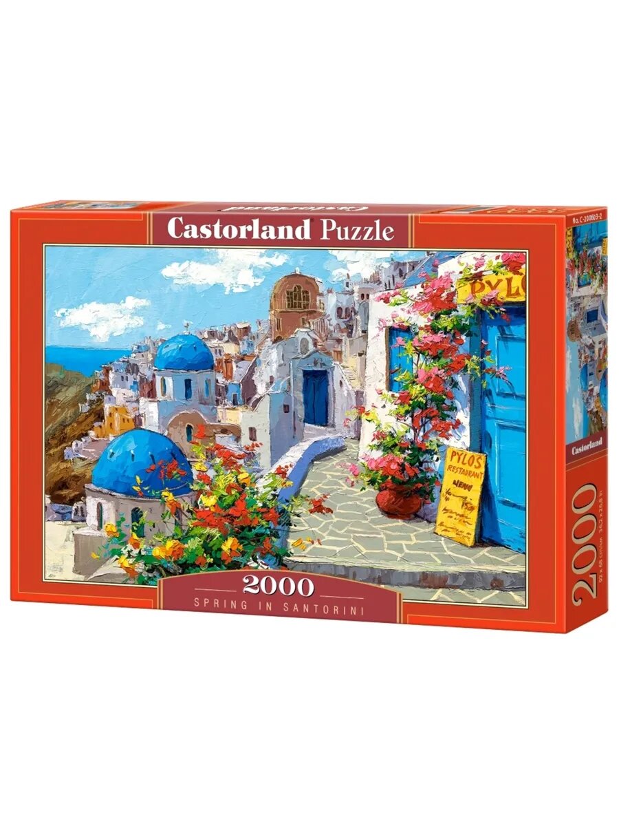 Castorland Пазл Весна в Санторини, 2000 деталей