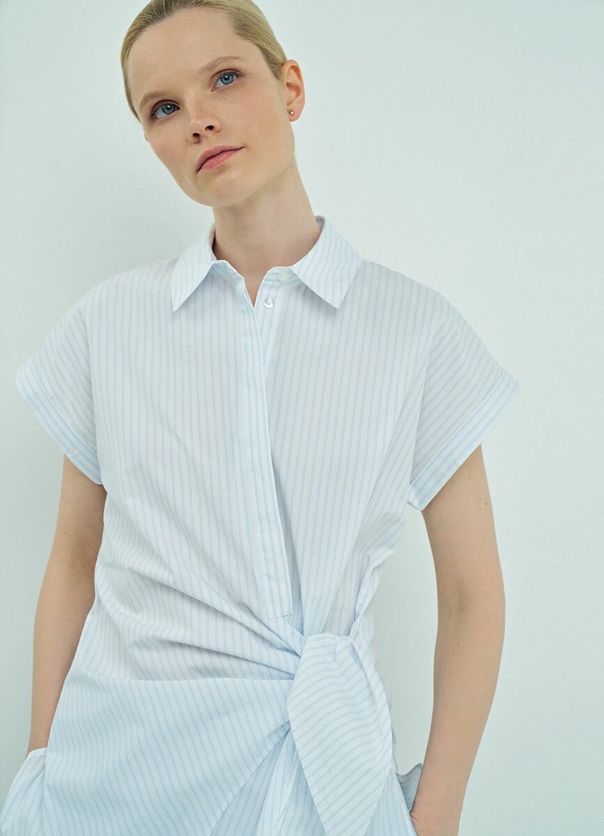 Блуза O'STIN размер XS небесно-голубой