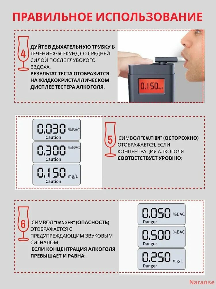 Картинки Сенсор для алкотестера, измерение: 10 сек, погрешность 0.01%, 1 шт.