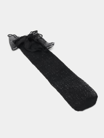 Гольфы  one size, комплект, 2 пары, размер one size, черный/черный — фото 1