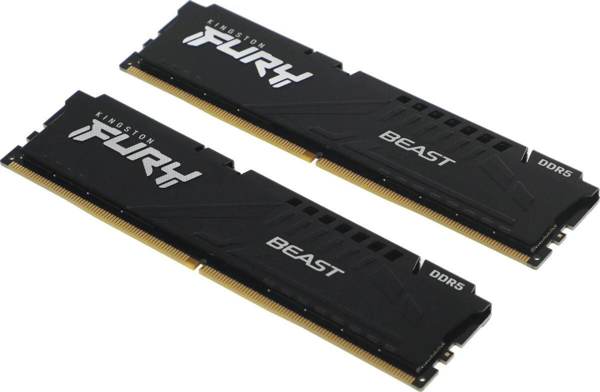 Оперативная память Kingston Fury Beast Black KF556C36BBEK2-64 DDR5 - 2x 32ГБ 5600МГц, DIMM, Ret