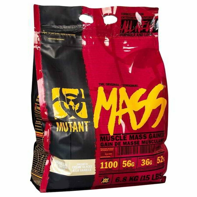Mutant Mass — Высококалорийный гейнер для быстрого набора массы, 5.4 кг, ваниль