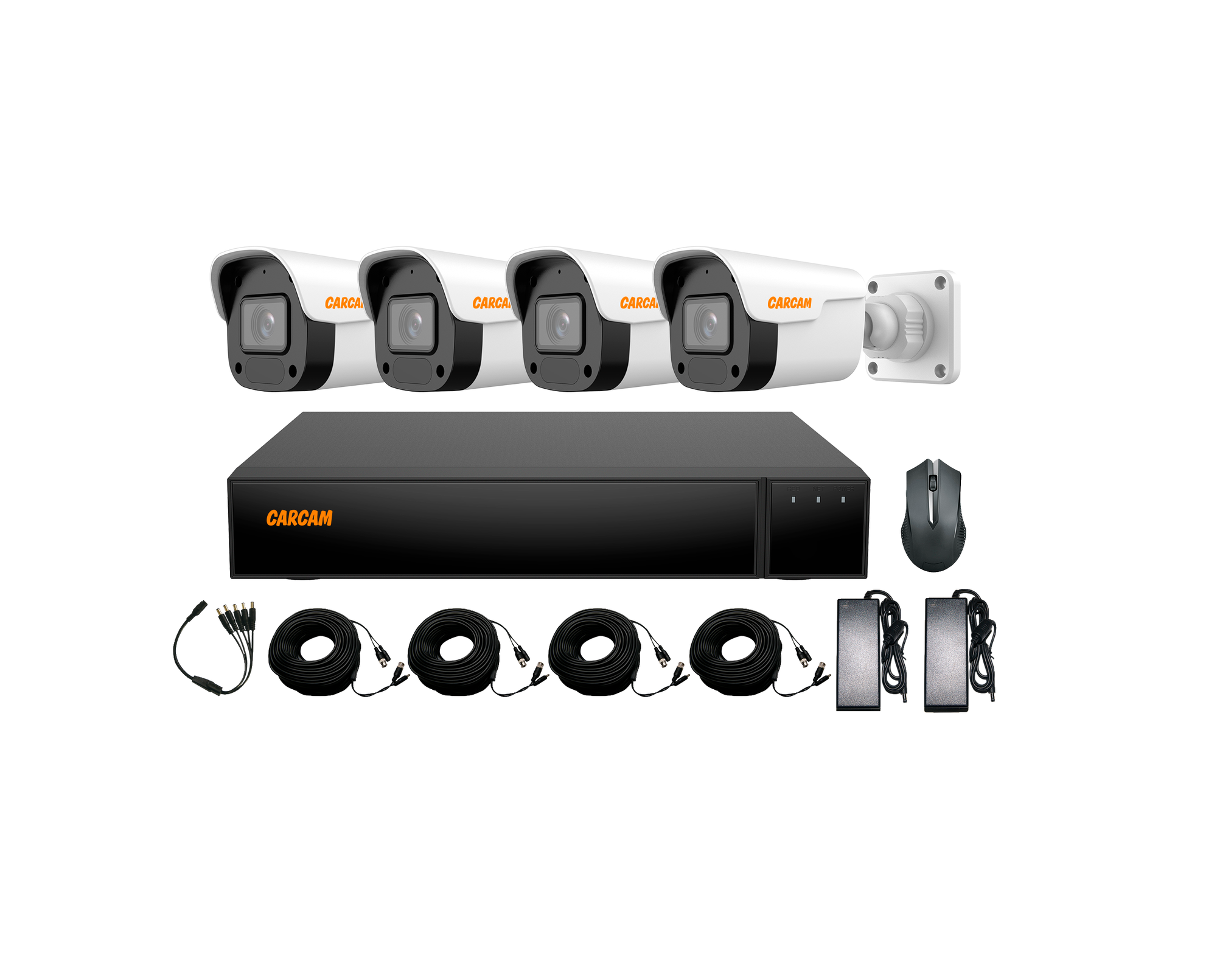 Комплект видеонаблюдения CARCAM 4CH XVR Kit 2204 4 камеры 2 Мп