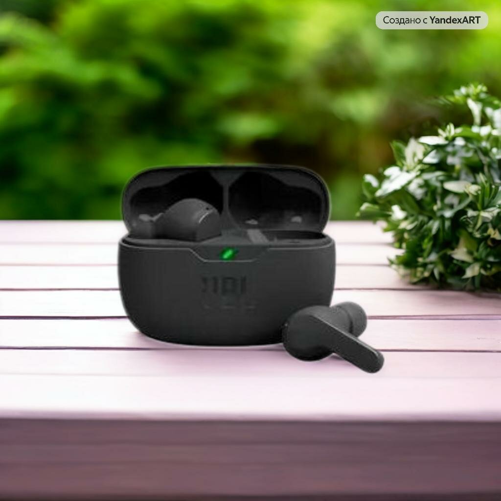 Беспроводные наушники JBL Wave Beam, с шумоподавлением, черные