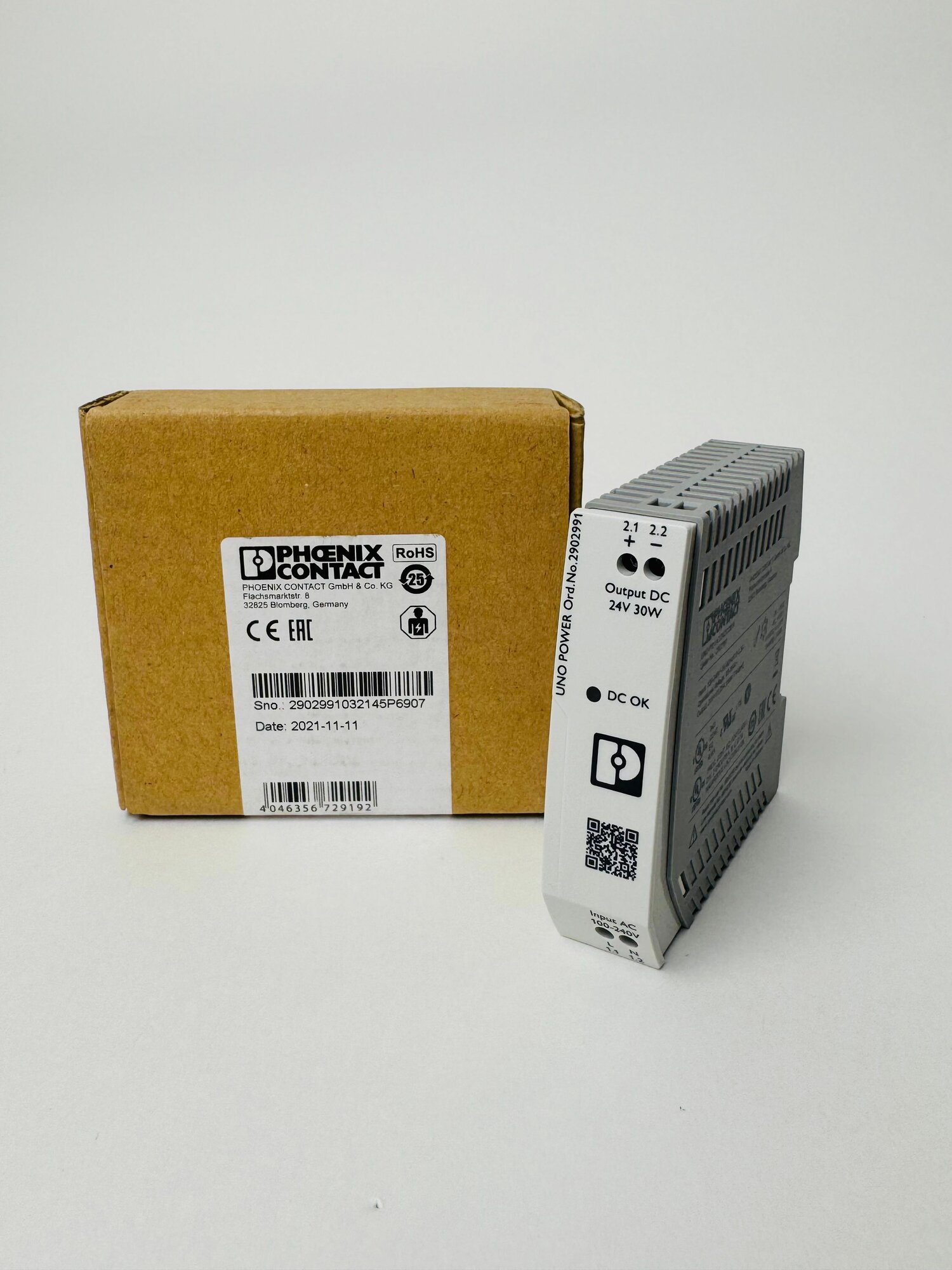 Блок питания Phoenix Contact UNO-PS/1AC/24DC/30W 2902991 — фото 1