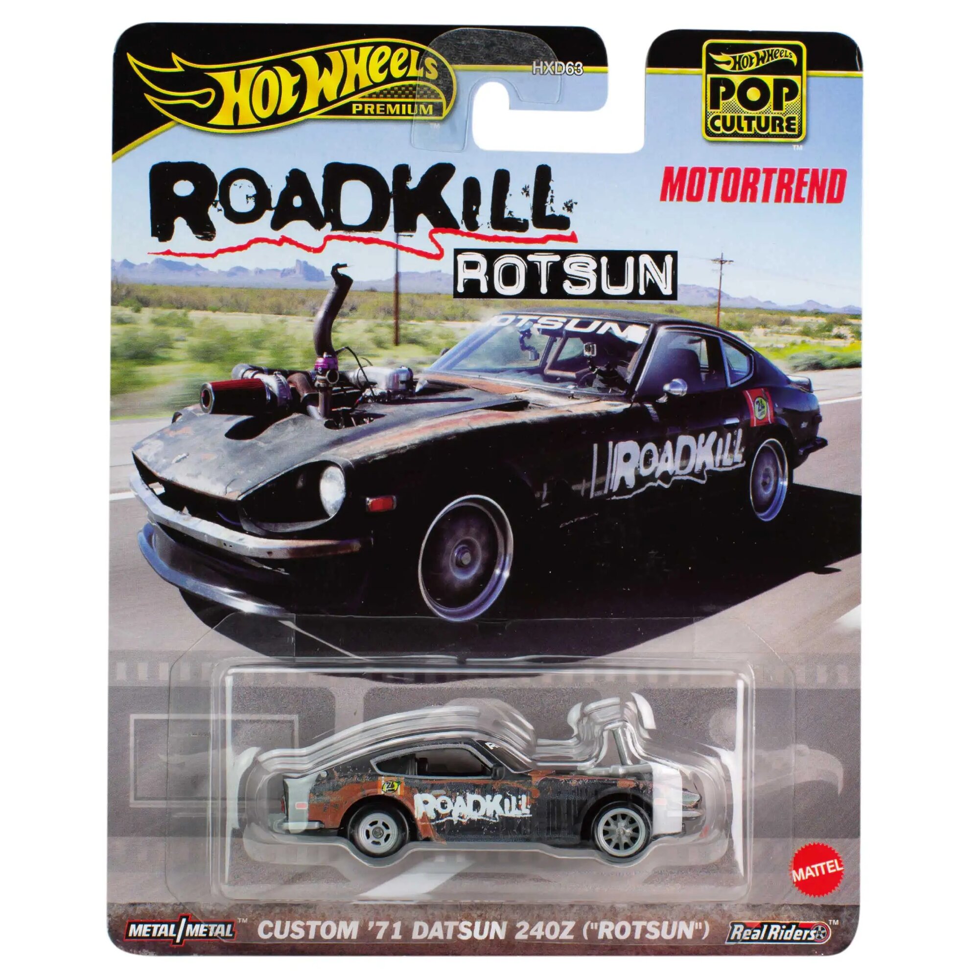 2024 Hot Wheels Premium Pop Culture Roadkill Rotsun Custom '71 Datsun 240Z