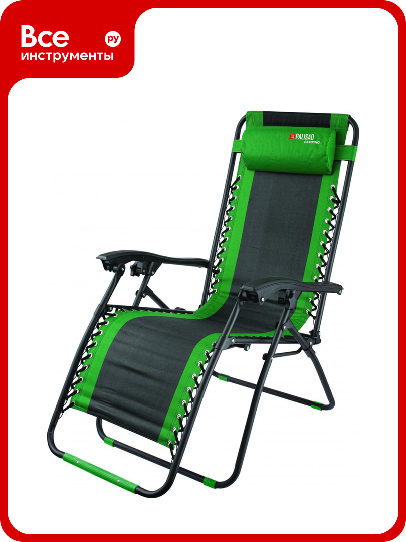 Многопозиционное складное кресло-шезлонг PALISAD Camping 160х63.5х109cм 69606