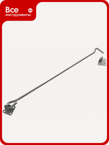 Изображение товара Прутковый крючок Домарт, стальной корпус с хромированным покрытием, для крепления подвесных конструкций, износостойкость