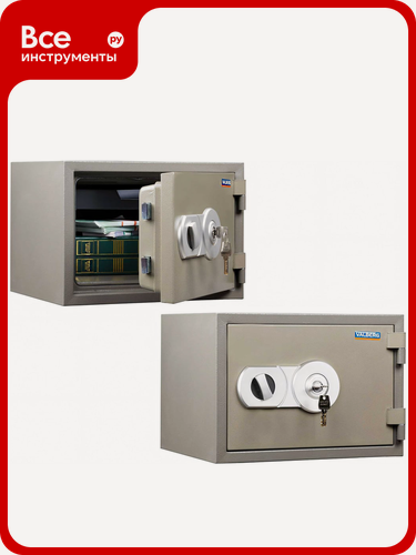 Изображение товара Огнестойкий сейф Valberg FRS-30. KL, ключевой замок, напольный, светло-коричневый, размеры 300х405х355 мм, объем